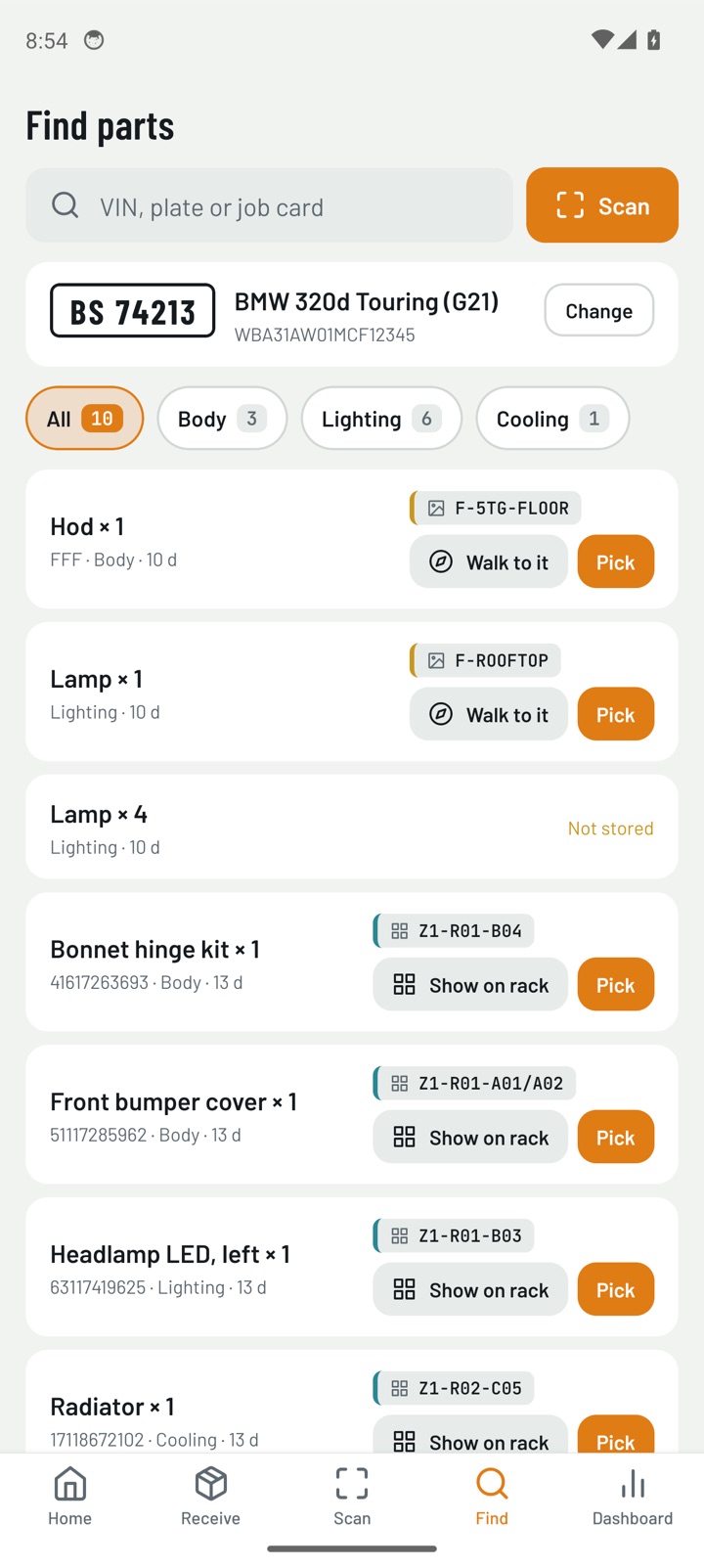 Find items by reference
